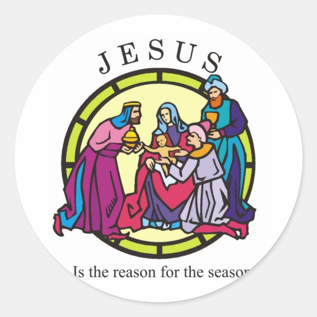 Adesivo Jesus é a razão da temporada (Frente)