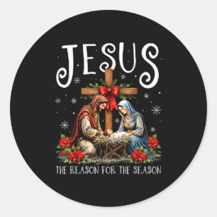 Adesivo Jesus É A Razão Da Temporada De Natal Xmas