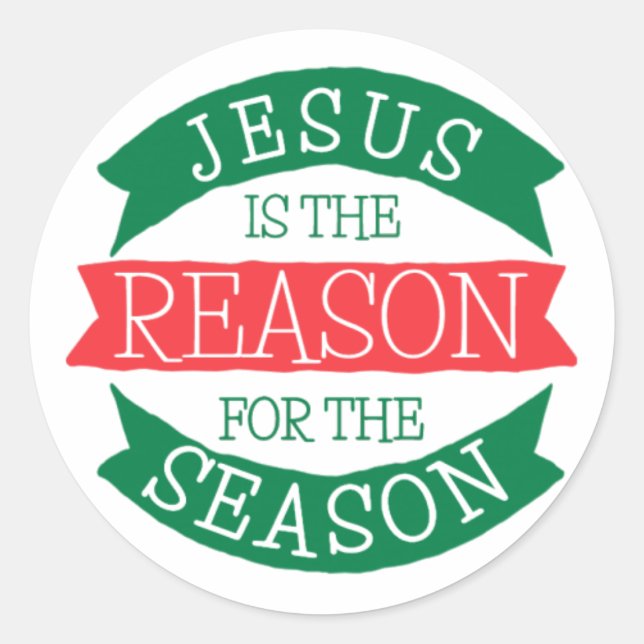 Adesivo Jesus É A Razão Do Natal (Frente)