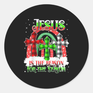 Adesivo Jesus É A Razão Para A Temporada Arco-Íris Natal
