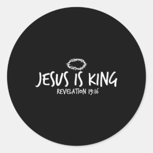 Adesivo Jesus é a Revelação do Rei 19_16 Jes Cristãos Fait
