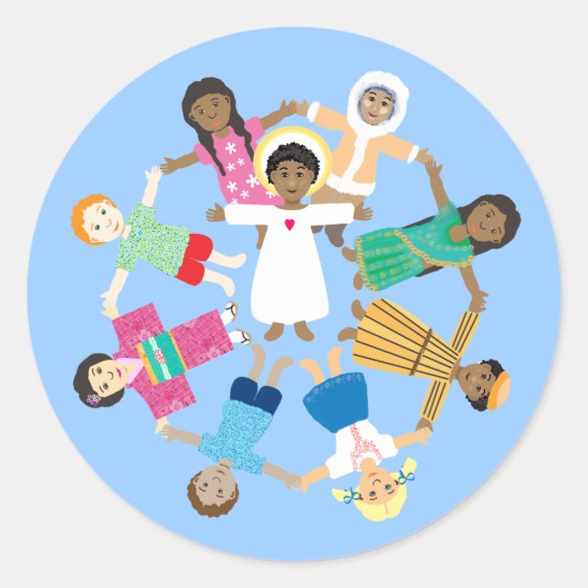 Adesivo Jesus é amor (Frente)