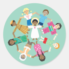 Adesivo Jesus e as crianças Sticker