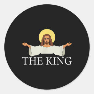 Adesivo Jesus é fé religiosa cristã-rei