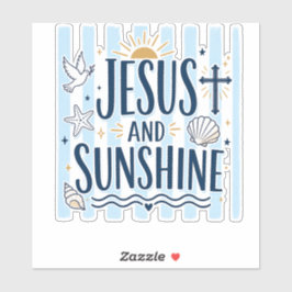 Adesivo Jesus e Luz do Sol