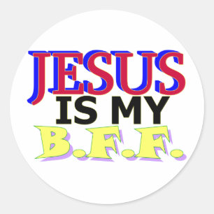 Adesivo Jesus é meu B.F.F.