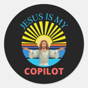 ADESIVO JESUS É MEU COPILOTO