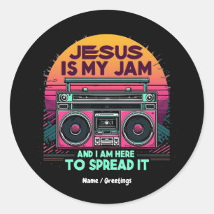 Adesivo Jesus é meu empecilho e eu estou aqui para espalhá