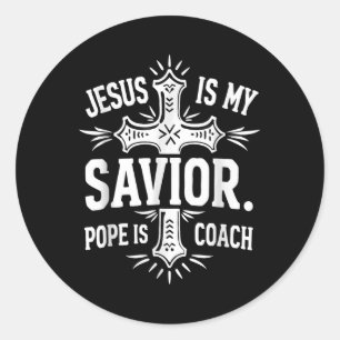 Adesivo Jesus é meu pai salvador é minha cota cristã trein
