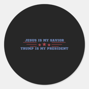 Adesivo Jesus é meu Salvador Trump é meu Presidente