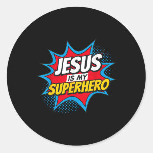 Adesivo Jesus é meu super-herói cristão