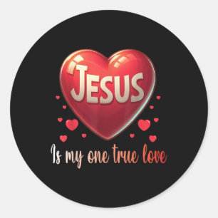 Adesivo Jesus é meu único amor verdadeiro cristãos Val
