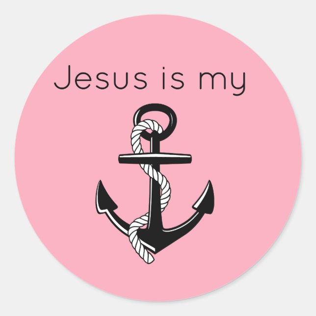 Adesivo Jesus é minha Âncora (Frente)