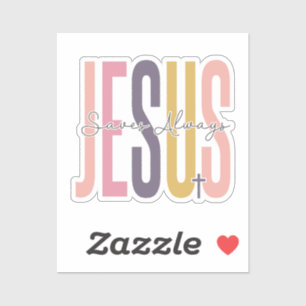 Adesivo Jesus é o melhor presente de sempre no Natal crist