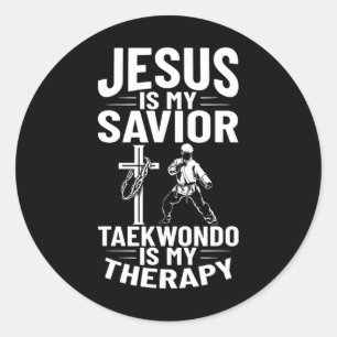 Adesivo Jesus é o meu salvador Christian Karate Taekwondo