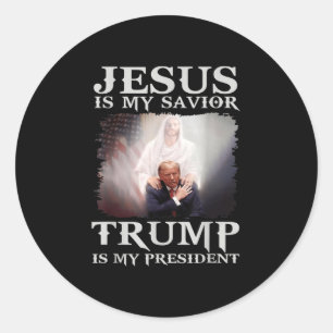 Adesivo Jesus é o meu salvador é o meu presidente