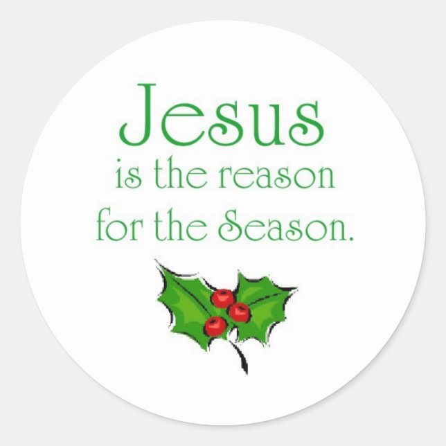 Adesivo Jesus é o motivo da temporada (Frente)