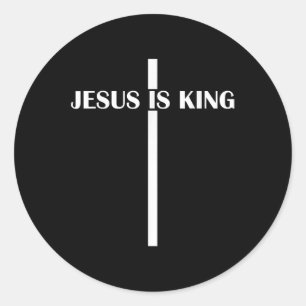 Adesivo Jesus é o rei cristão da igreja Jesus é rei