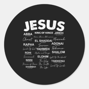 Adesivo Jesus é o rei dos nomes de Deus Hebraico Jesus cri