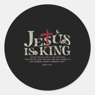 Adesivo Jesus é o Rei Versículo Bíblico João 14_6 Deus Cri
