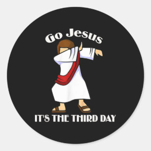 Adesivo Jesus, é o terceiro dia a abater Jesus Páscoa D