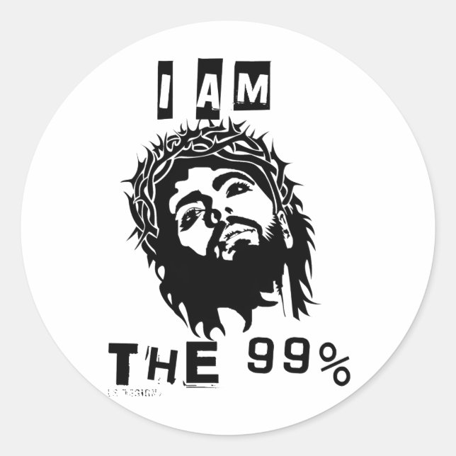 Adesivo Jesus É Os 99% (Frente)