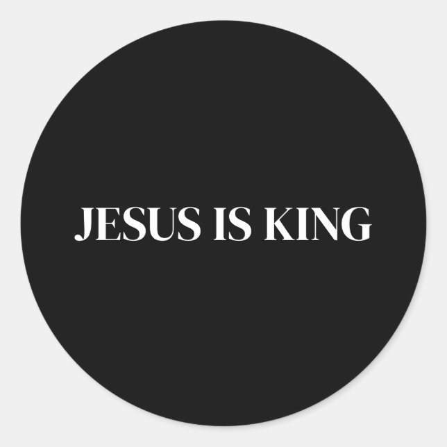 Adesivo Jesus é Rei (Frente)