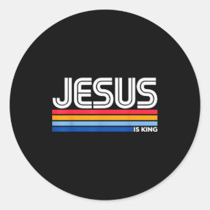 Adesivo Jesus É Rei Cruz Cristã Deus Fé Bíblia Reli