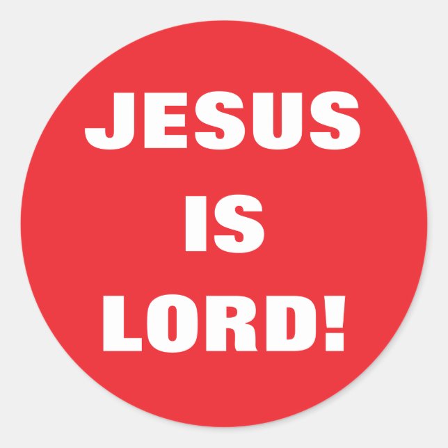 ADESIVO JESUS É SENHOR! (Frente)