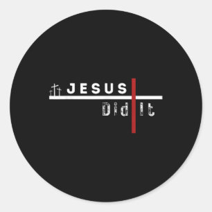Adesivo Jesus Engraçado Cruz Christian Fez Sarcasmo Humor