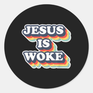 Adesivo Jesus engraçado está acordado Color Jesus citações