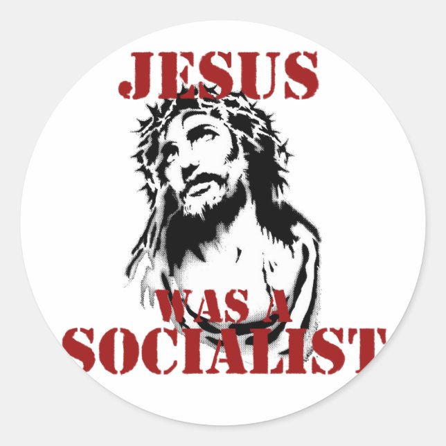 Adesivo Jesus era socialista (Frente)
