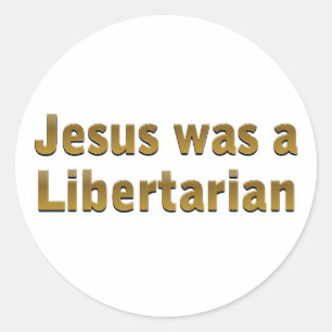 Adesivo Jesus era um libertário