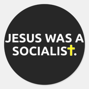Adesivo Jesus era um socialista (o preto)