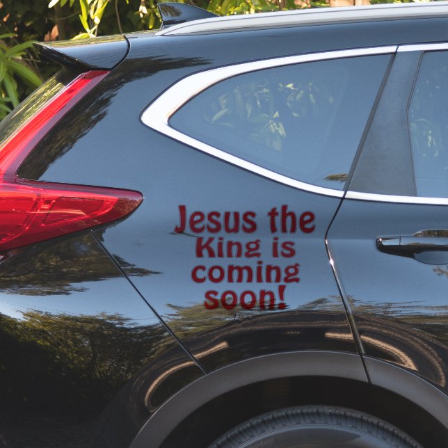 Adesivo Jesus está vindo (Lado do carro)