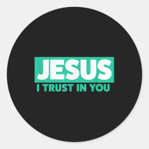 Adesivo Jesus, Eu Confio em Ti