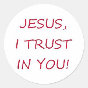 Adesivo Jesus, eu confio em você