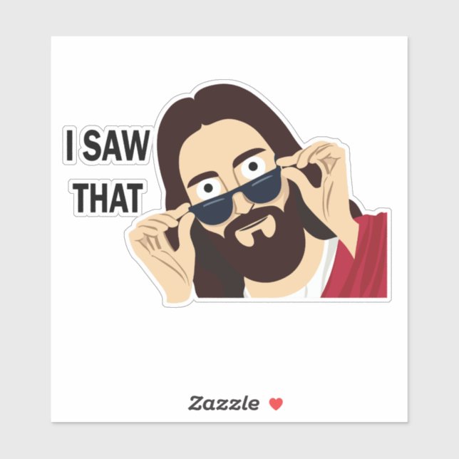 Adesivo Jesus, Eu Vi Isso (Folha)