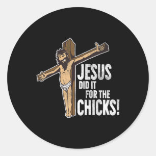 Adesivo Jesus Fez Isso Para Os Pintinhos Cruz Cristã