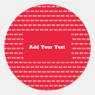 Adesivo Jesus Fish Christian ichthys Símbolo