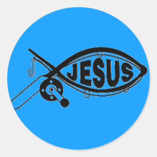 Adesivo JESUS FISHING Sticker