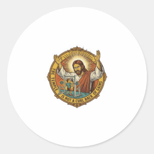 Adesivo Jesus Flexões de Bíceps Irritado Suporte de Agacha