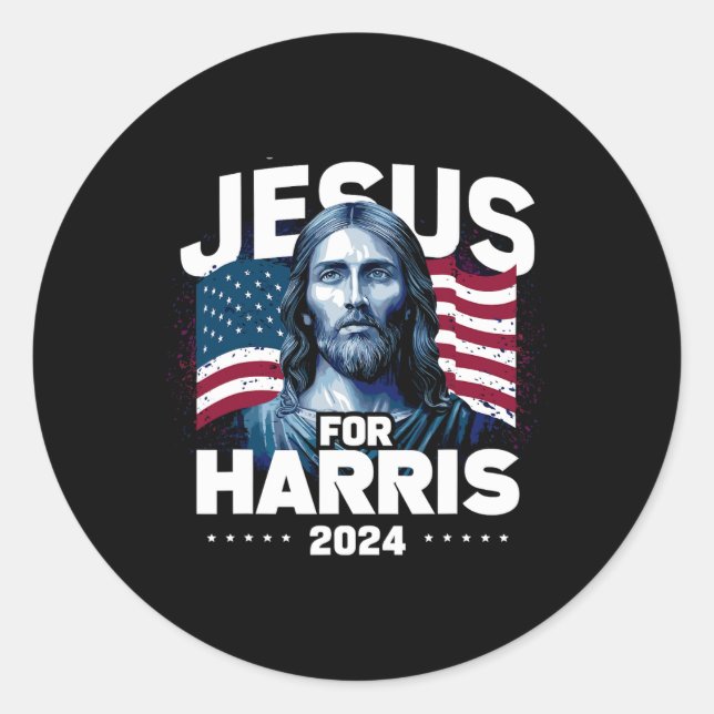 Adesivo Jesus For Harris Kamala 2024 (Frente)