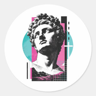 Adesivo Jesus Grego Retro Brutalista Colossenses 2:3