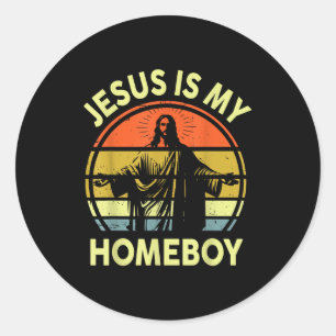 Adesivo Jesus Homeboy Retro Cristão Religioso