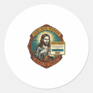 Adesivo Jesus Irritante Aceitar Cookies Pop Up Internet Na