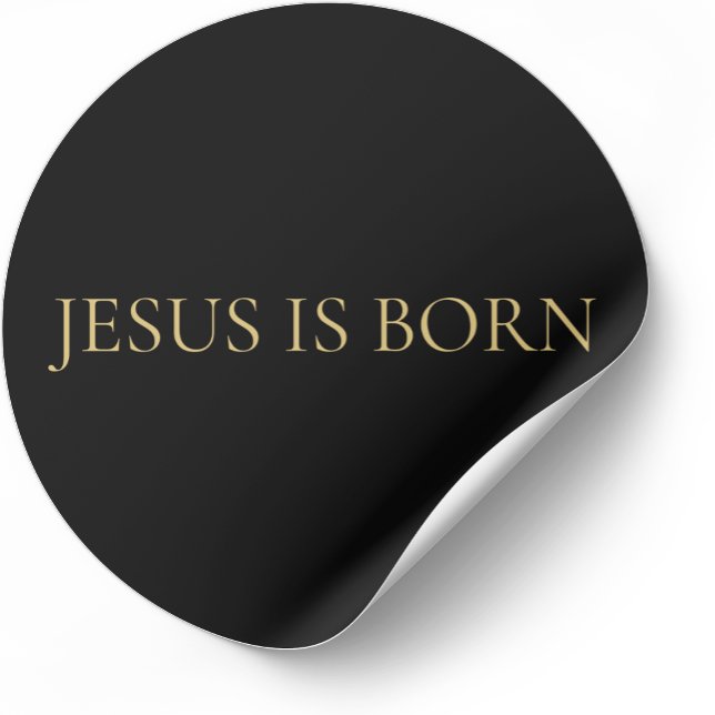 Adesivo JESUS IS BORN Minimalist Christmas Sticker  (Criador carregado)