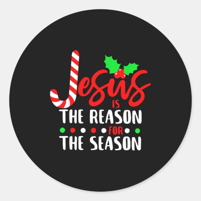 Adesivo Jesus Is The Reason For The Season Christmas Xmas  (Frente)
