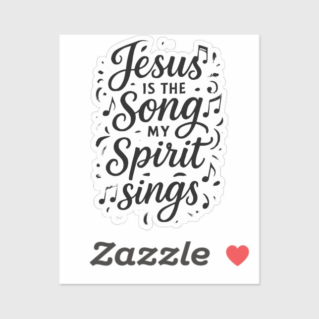Adesivo Jesus is the Song  (Folha)