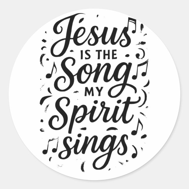 Adesivo Jesus is the Song  (Frente)